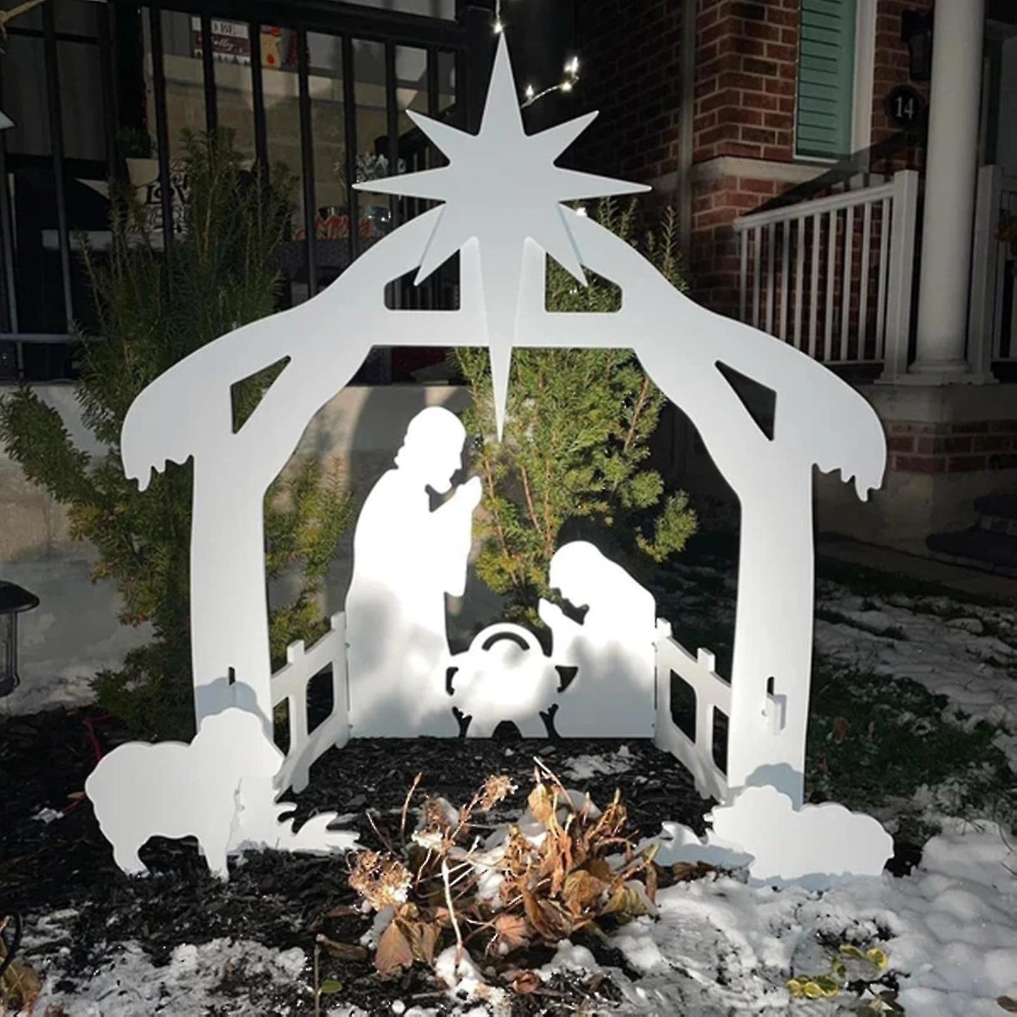 Outdoor Holiday Nativity Scene Set