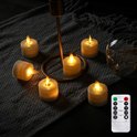 6 Pcs Realistic Flameless Candles with Remote