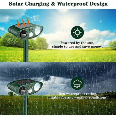 Outdoor Ultrasonic Rabbit Deterrent – Motion-Activated Animal Repeller