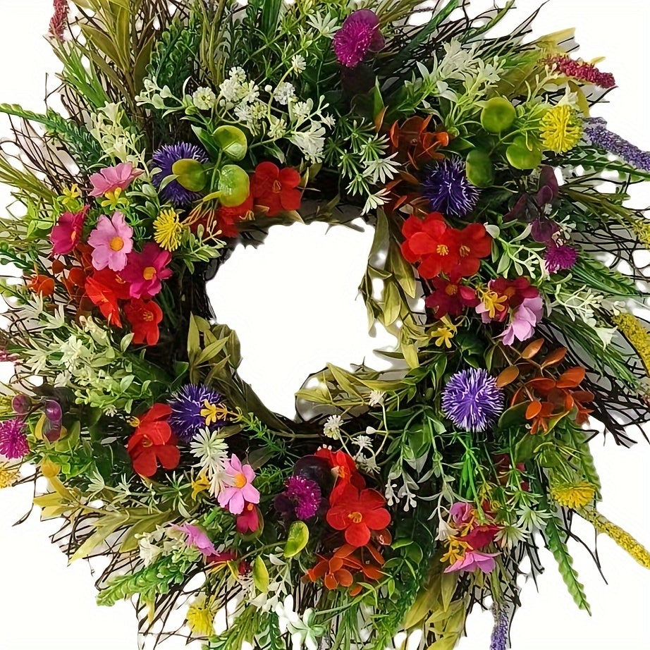Handcrafted Texas-Style Wildflower Door Wreath