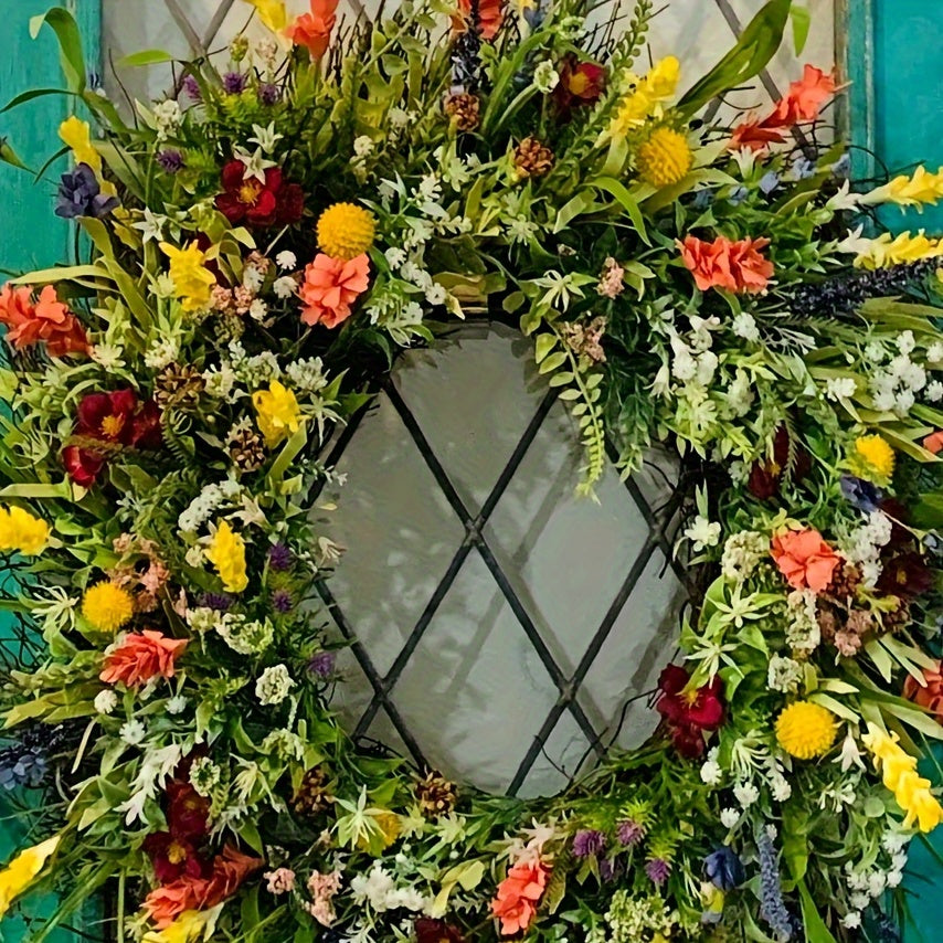 Handcrafted Texas-Style Wildflower Door Wreath