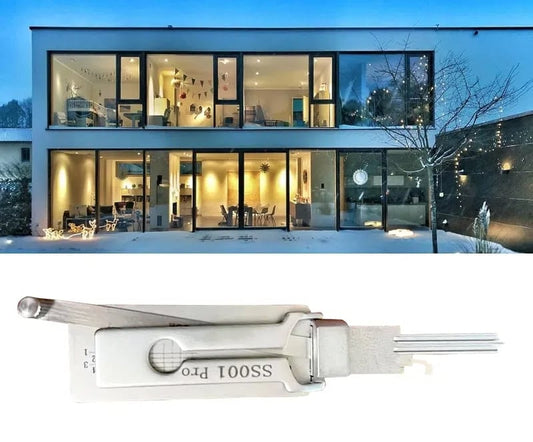 2-in-1 Lock Decoder and Pick Tool – Stainless Steel for Locksmiths