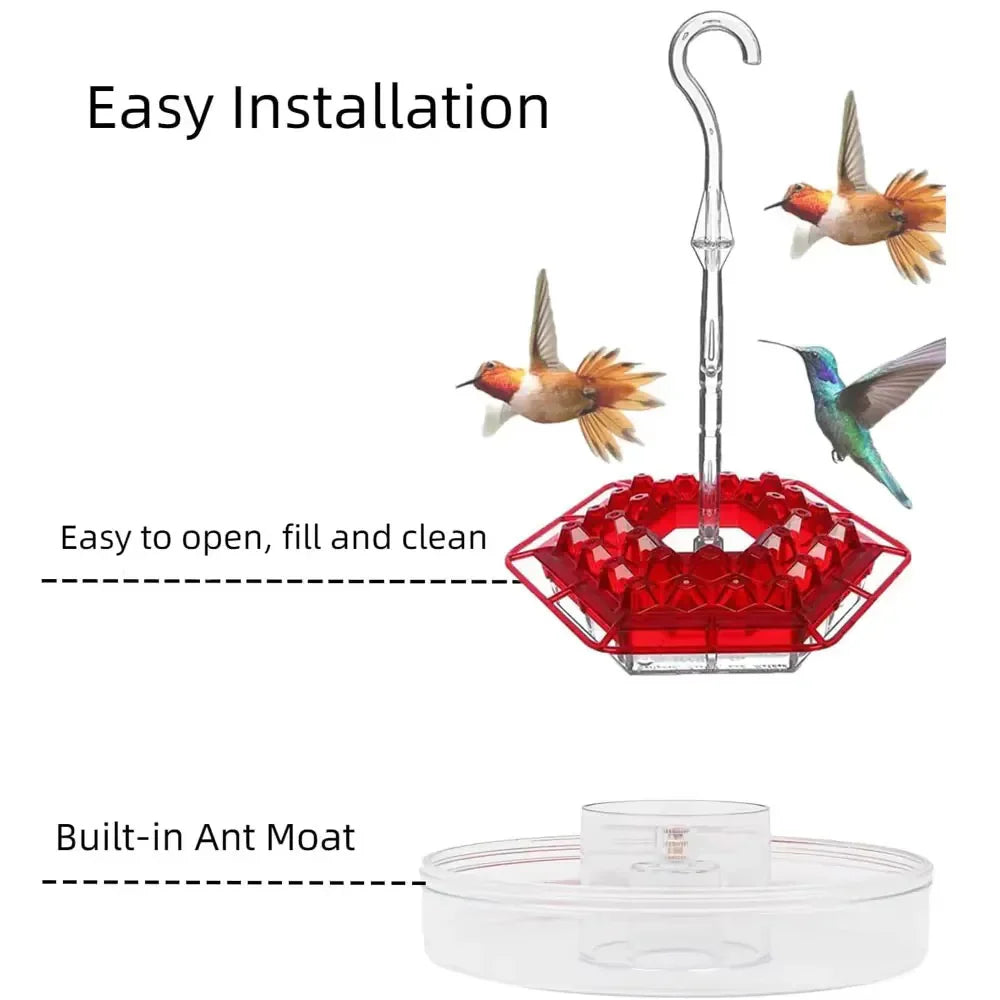 Ant Proof Hummingbird Feeder Outdoor Hanging Perch