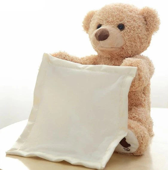 Interactive Peekaboo Teddy Bear Plush Toy