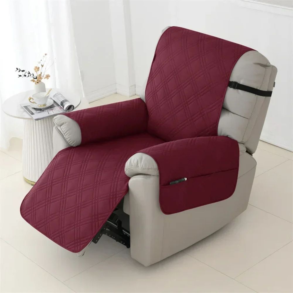 Waterproof Quilted Recliner Arm Chair Slip Cover