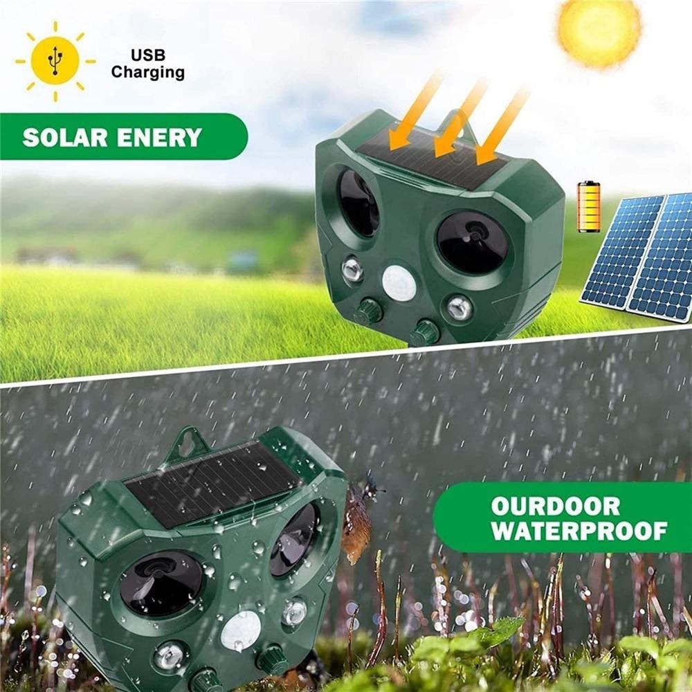 Solar-Powered Ultrasonic Bird Deterrent