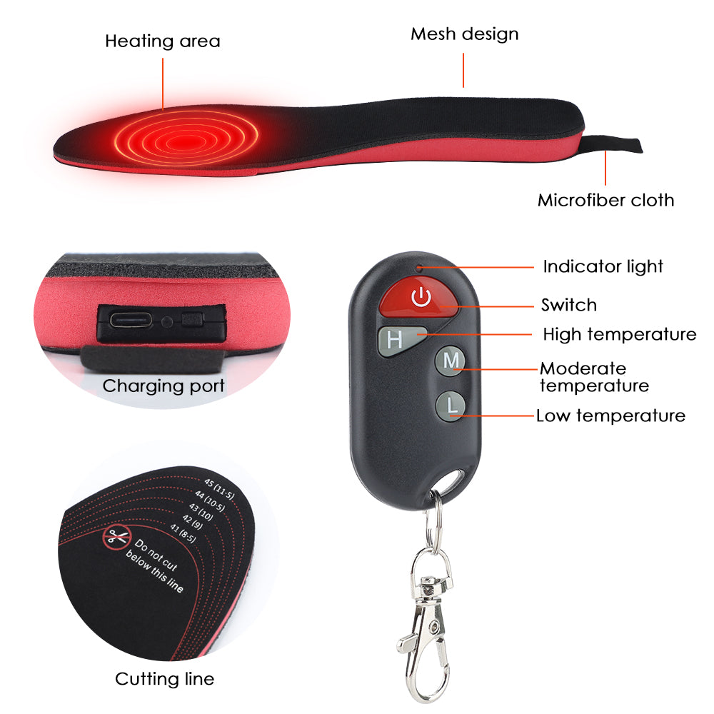 Adjustable Temperature Shoe Insoles