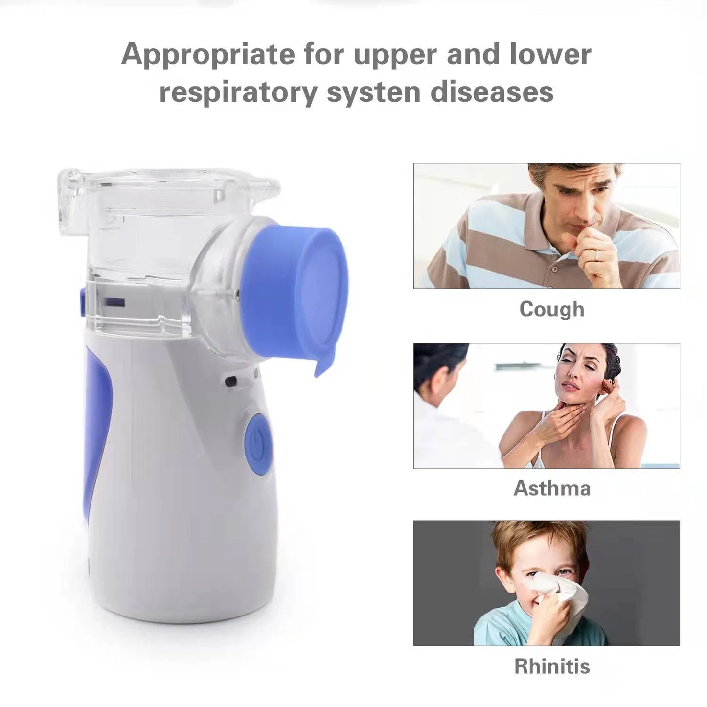 Travel-Ready Mesh Nebulizer for Kids and Adults