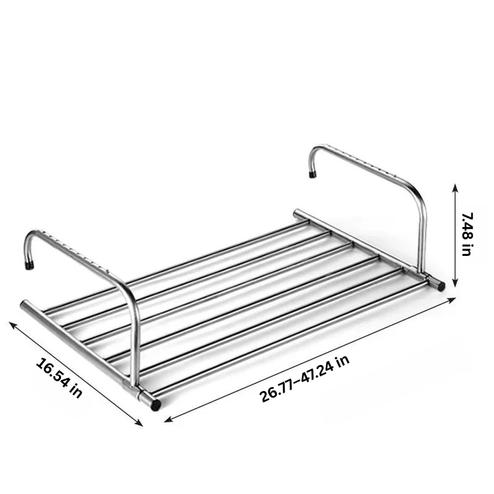 Stainless Steel Extendable Foldable Balcony Clothes Dryer