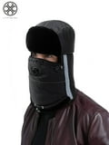 Men’s Winter Snow Hat with Ear Flaps and Brim