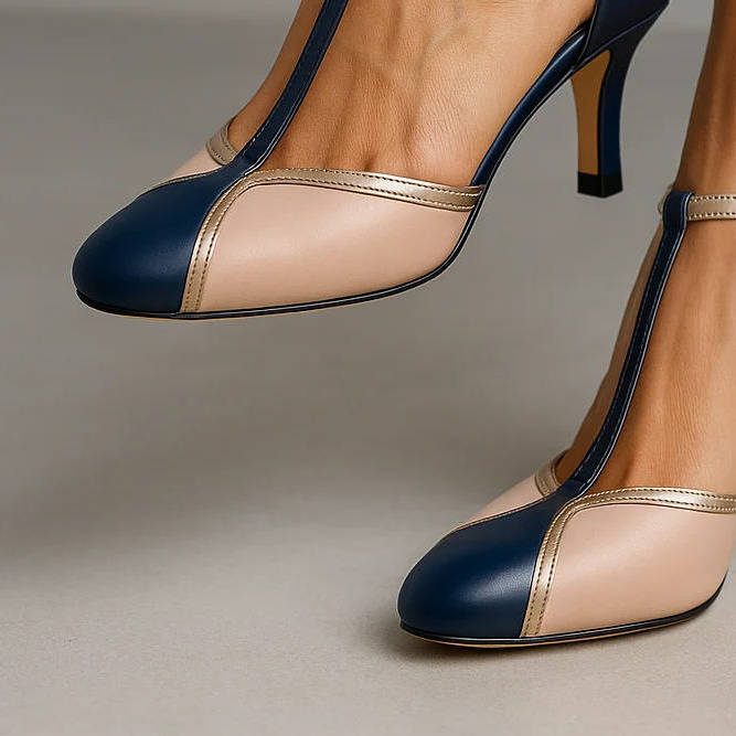 Women's Vintage T-Strap Heels