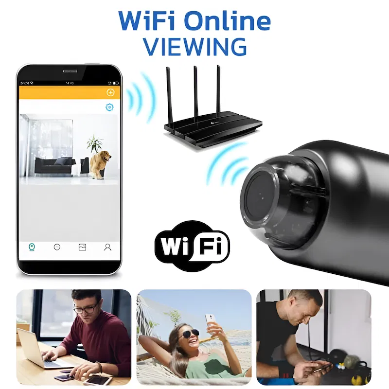Compact WiFi Surveillance Camera with Night Vision