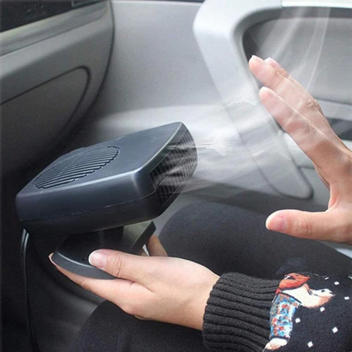 Dual Power 12V Ceramic Car Fan Heater – 150W/300W