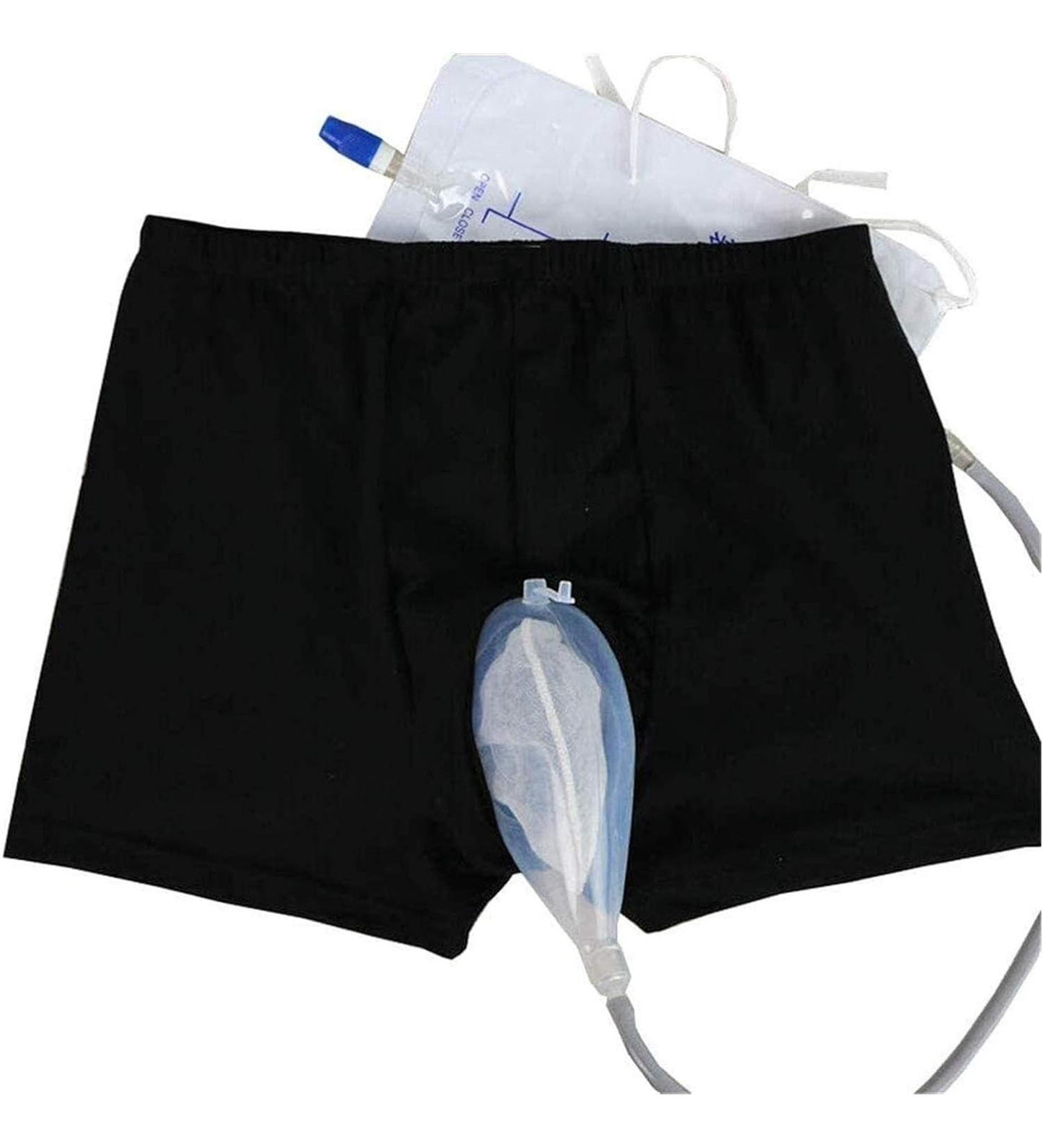 Men’s Silicone Urinary Panties with Catheter
