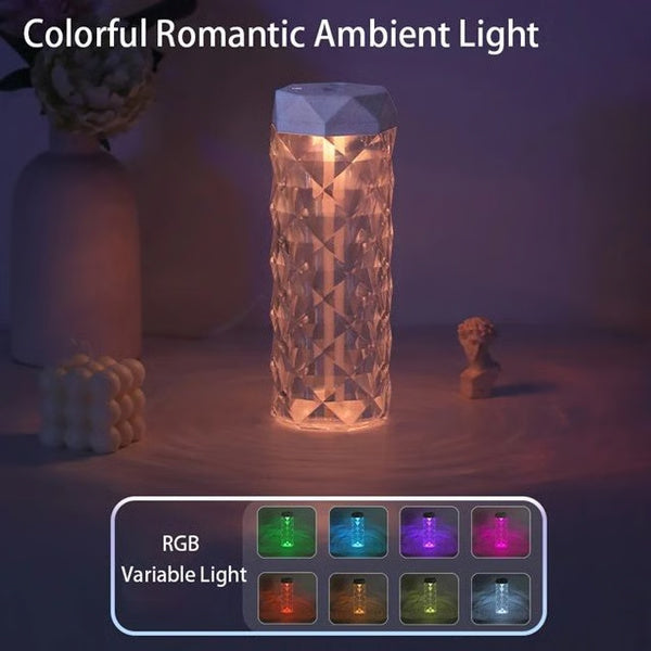 Crystal RGB Aroma Diffuser – Portable Mist Humidifier with Essential Oil & LED Mood Light