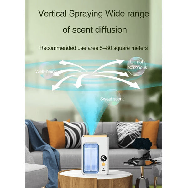 Automatic Car Diffuser with Essential Oil and Digital Display