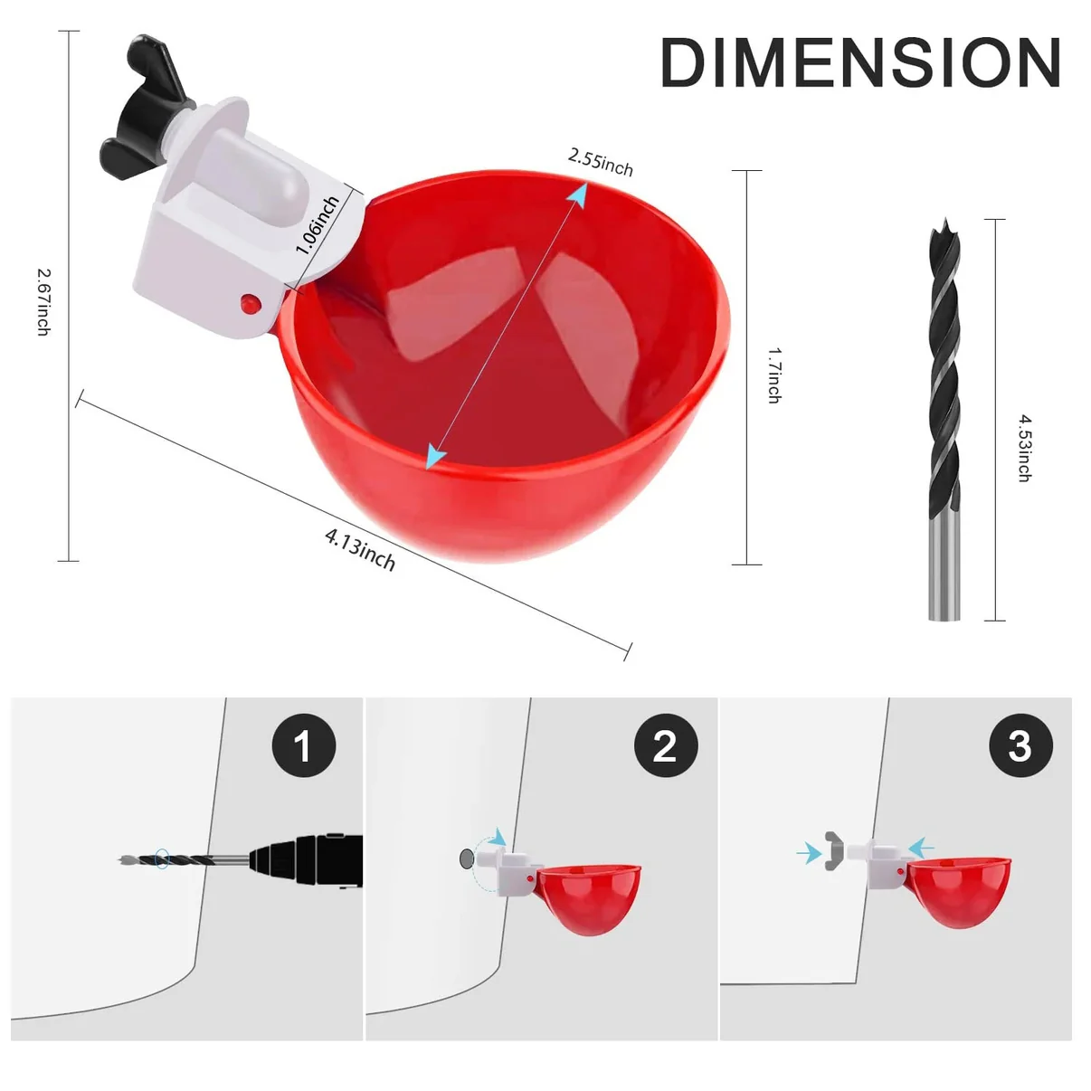 10 Pcs Automatic Chicken Waterer Kit