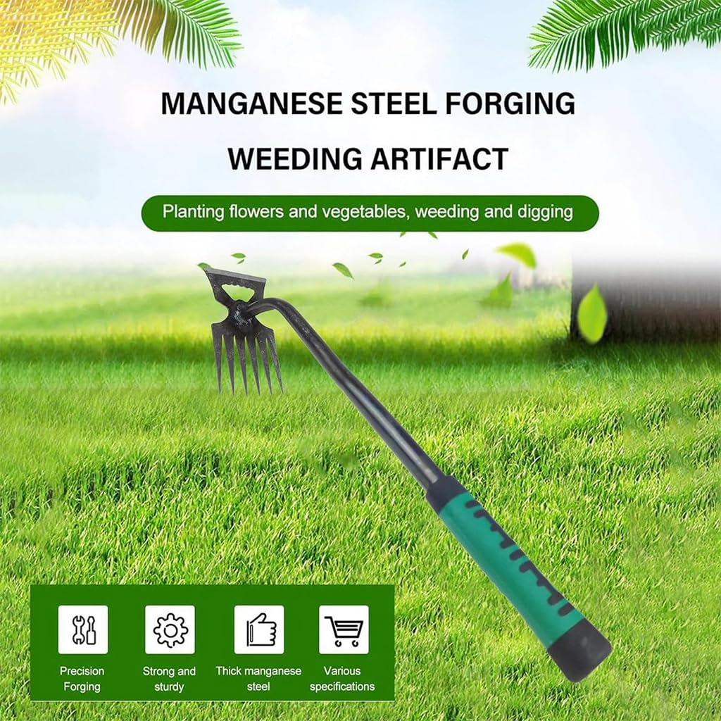 Heavy Duty Manual Weeder Tool for Lawn and Garden