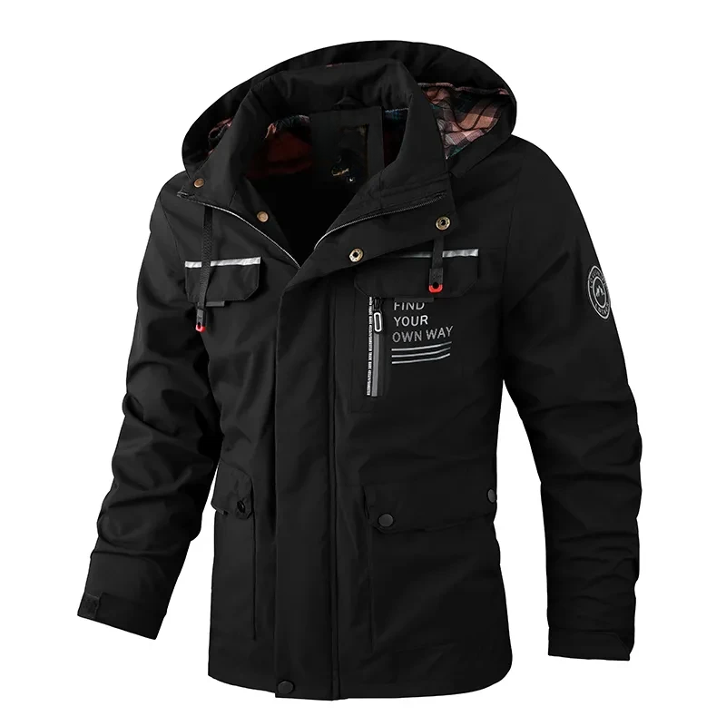 Men’s Waterproof Windbreaker Jacket Outdoor Hiking, Camping & Travel