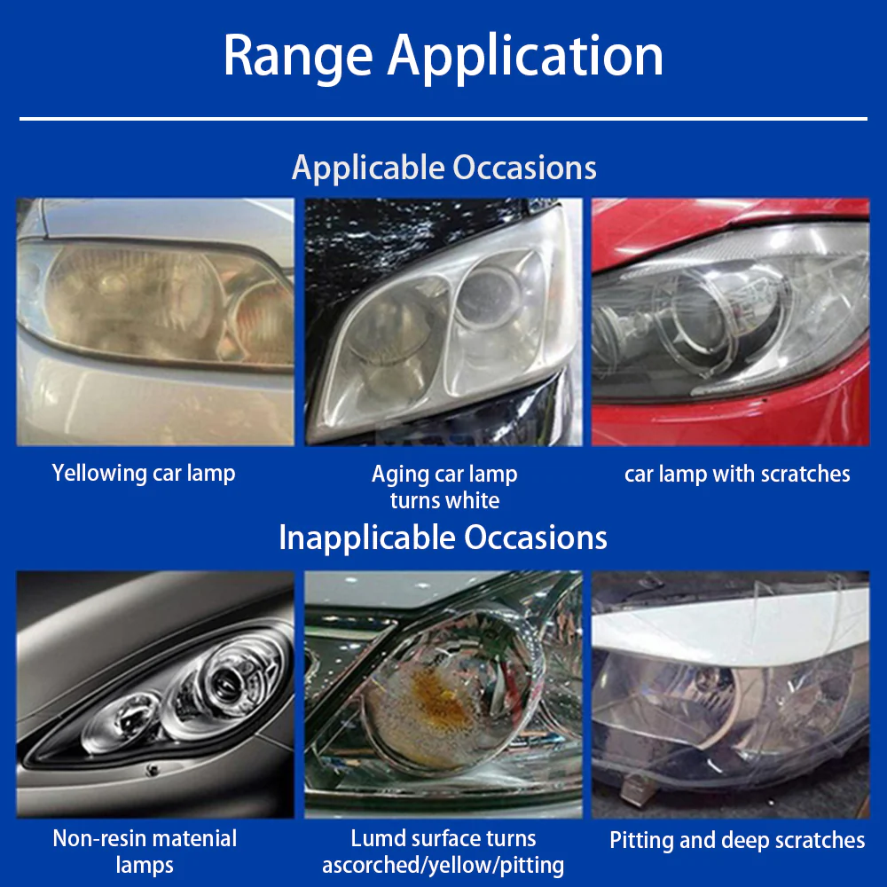 Headlight Restoration Kit Restore Clarity and Remove Oxidation