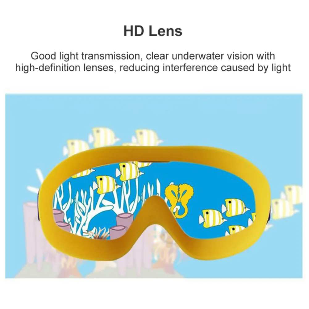Wide Angle Anti Fog Swimming Goggles Clear Vision Underwater