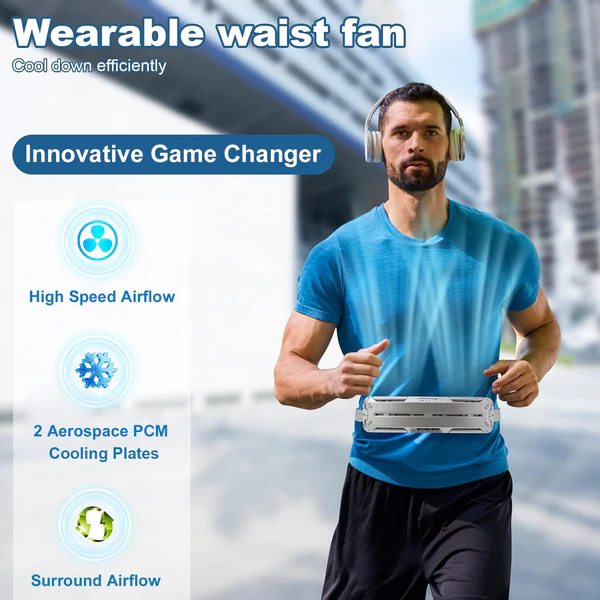 Wearable Waist Fan for Travel
