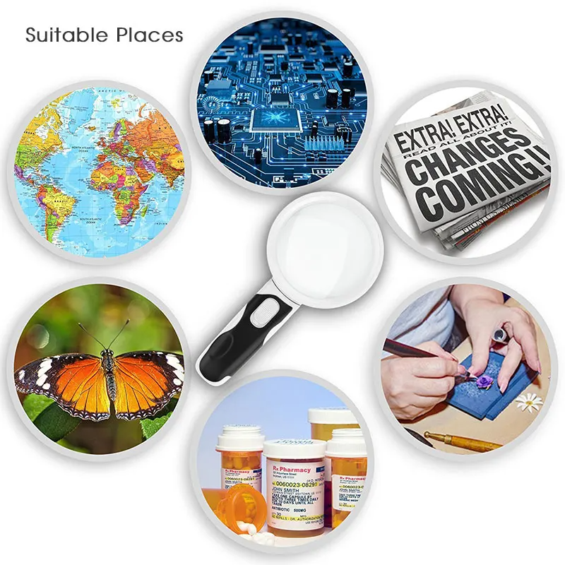 Handheld Optical Magnifying Glass