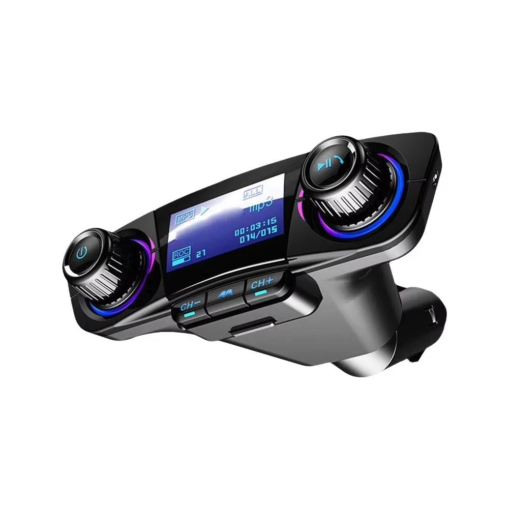 Bluetooth 5.0 Car FM Transmitter with USB Charger