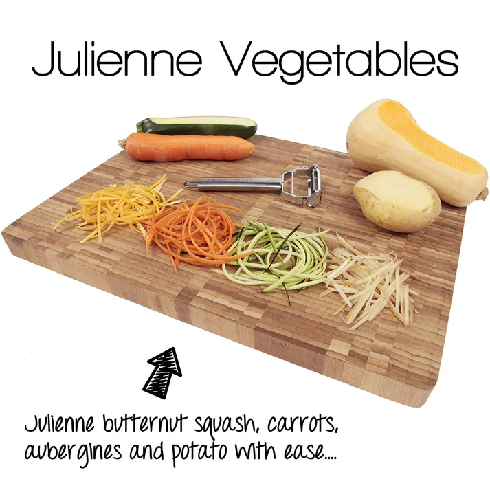 Stainless Steel Vegetable Peeler & Julienne Cutter Multi-Function Kitchen Tool