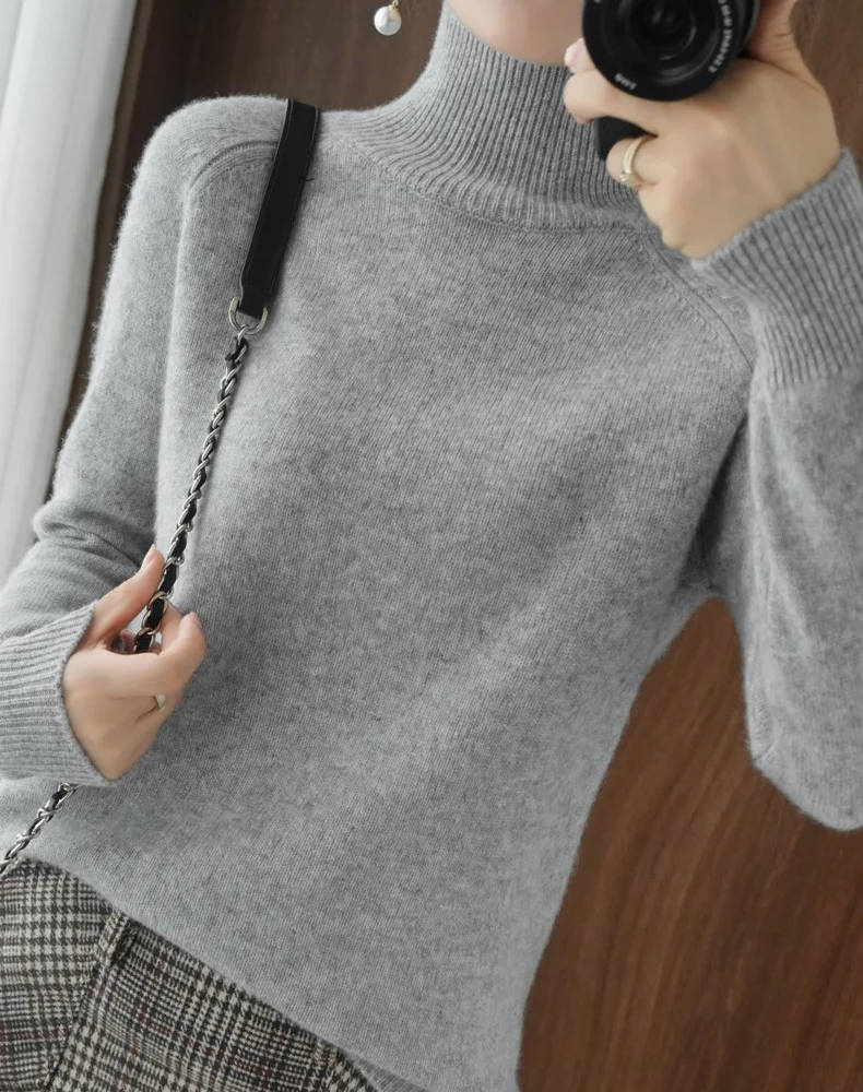 Women Cashmere Turtleneck Sweater