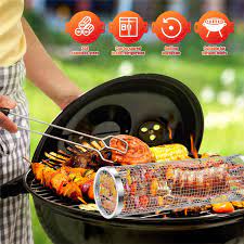Stainless Steel BBQ Basket – Rolling Design for Grilling