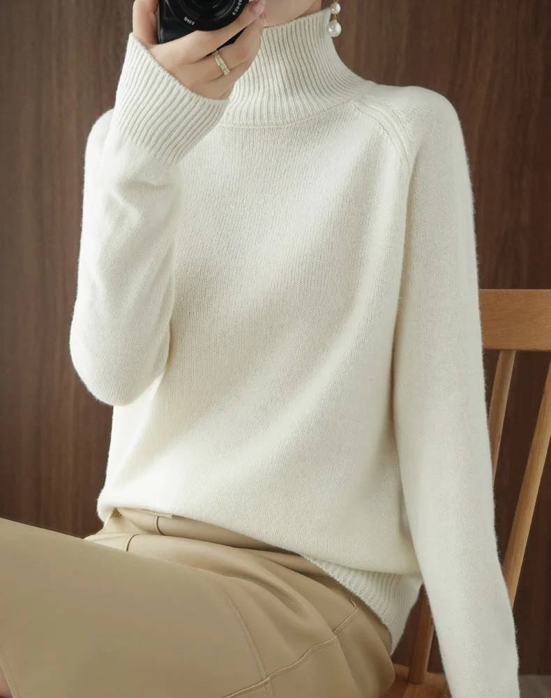 Women Cashmere Turtleneck Sweater