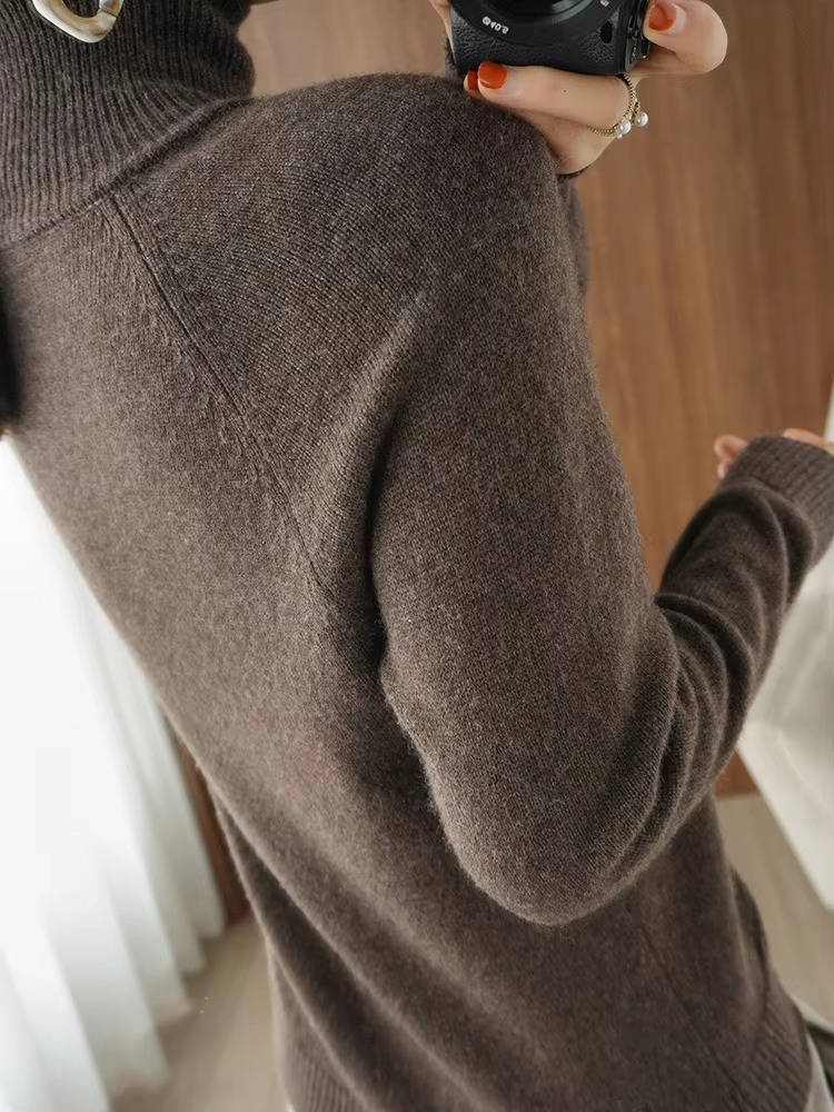 Women Cashmere Turtleneck Sweater
