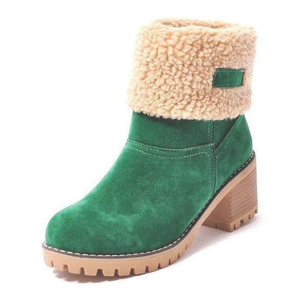 Heeled winter boots