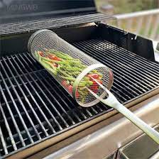 Stainless Steel BBQ Basket – Rolling Design for Grilling