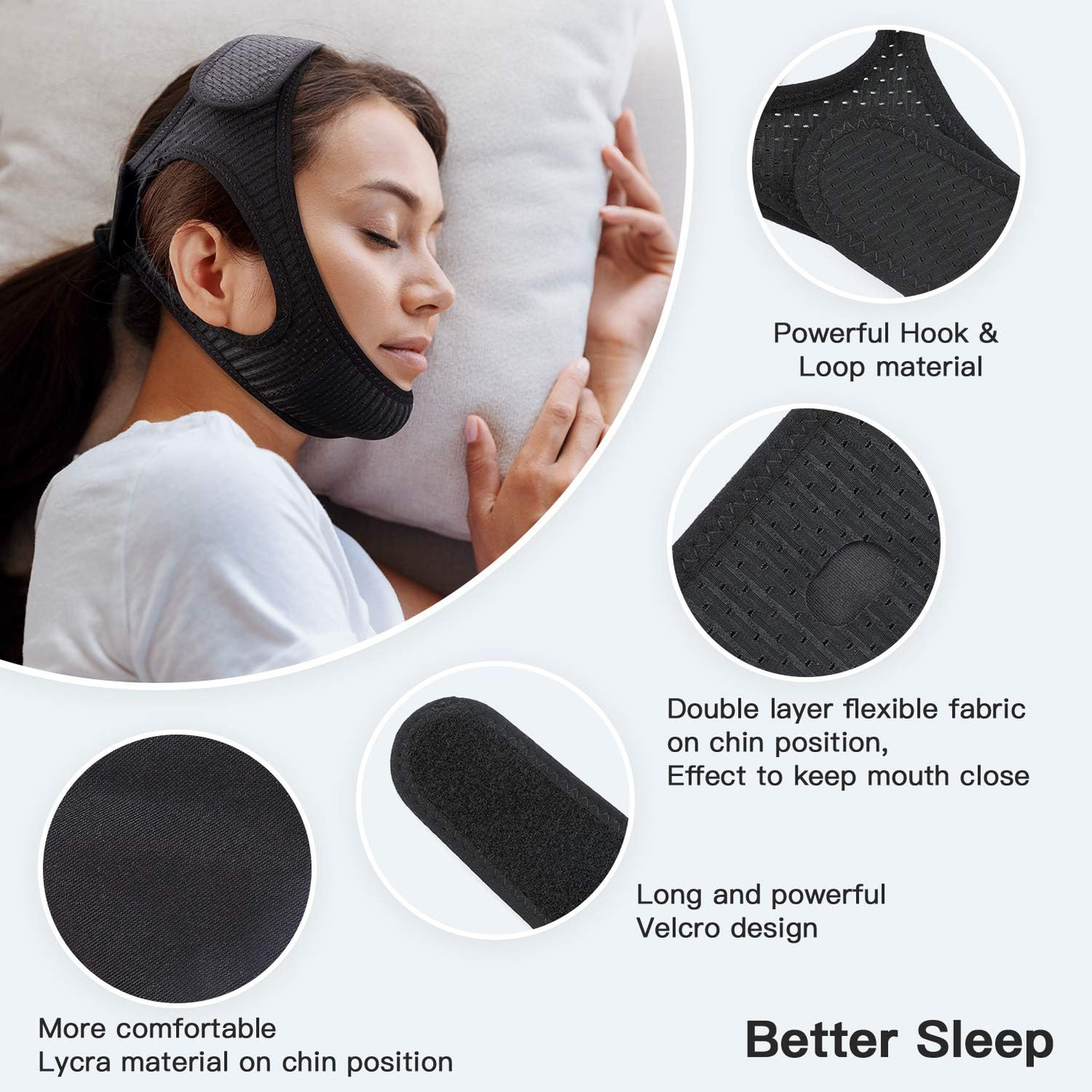 Chin Strap for Snoring and Sleep Apnea Relief