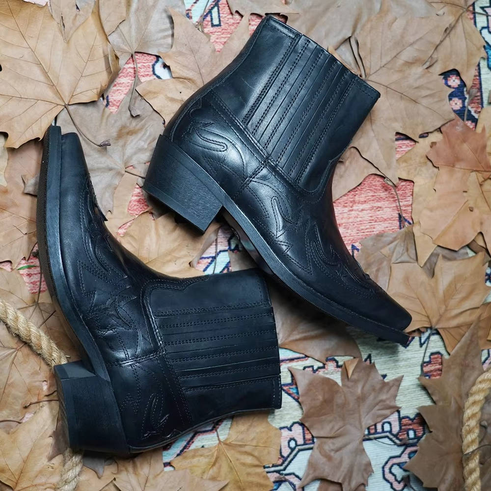 Western Ankle Boots Leather For Women