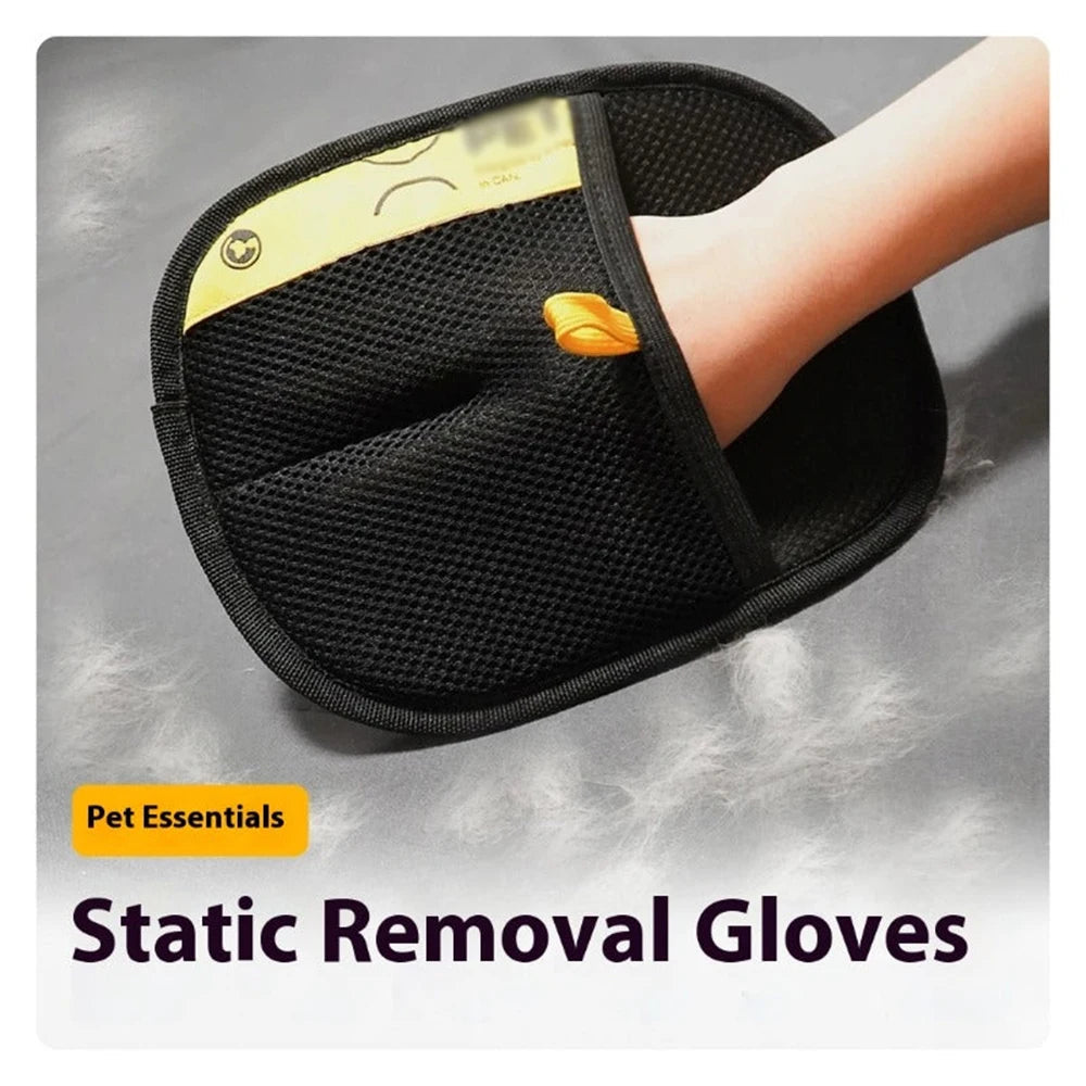 Pet Hair Remover Grooming Gloves