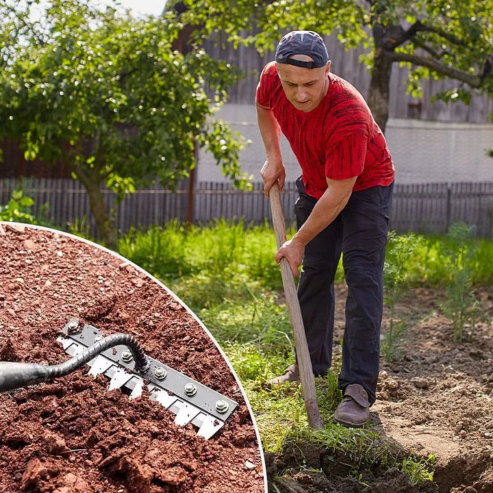 Adjustable Lawn Rake with Versatile Handle