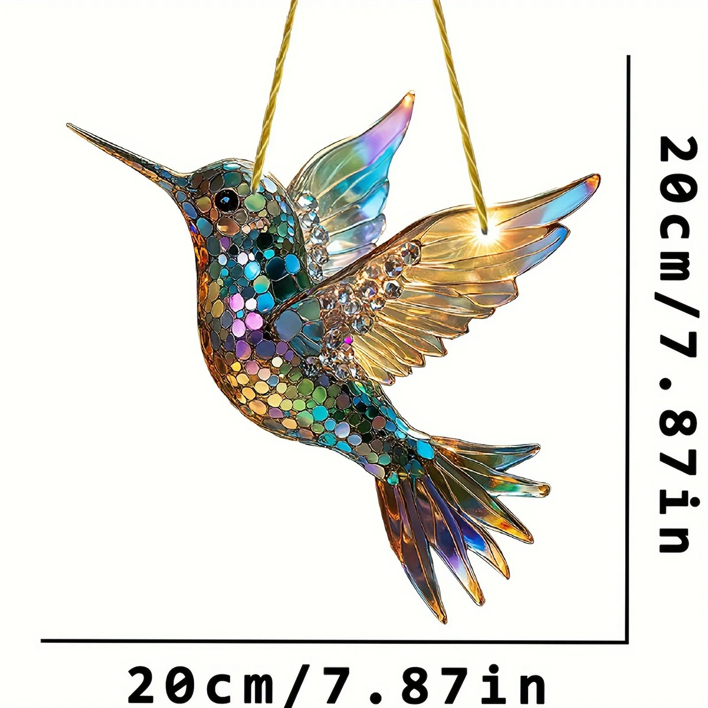 Hummingbird Glass Suncatcher Brighten Your Window
