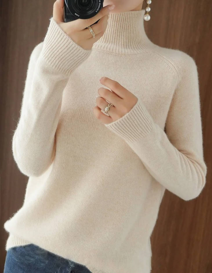 Women Cashmere Turtleneck Sweater