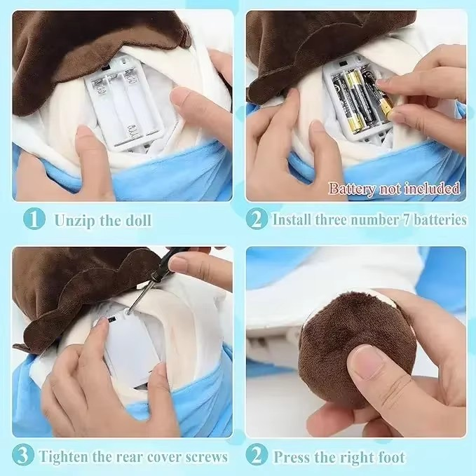 Comforting Plush Jesus Toy with Simulated Breathing for Relaxation