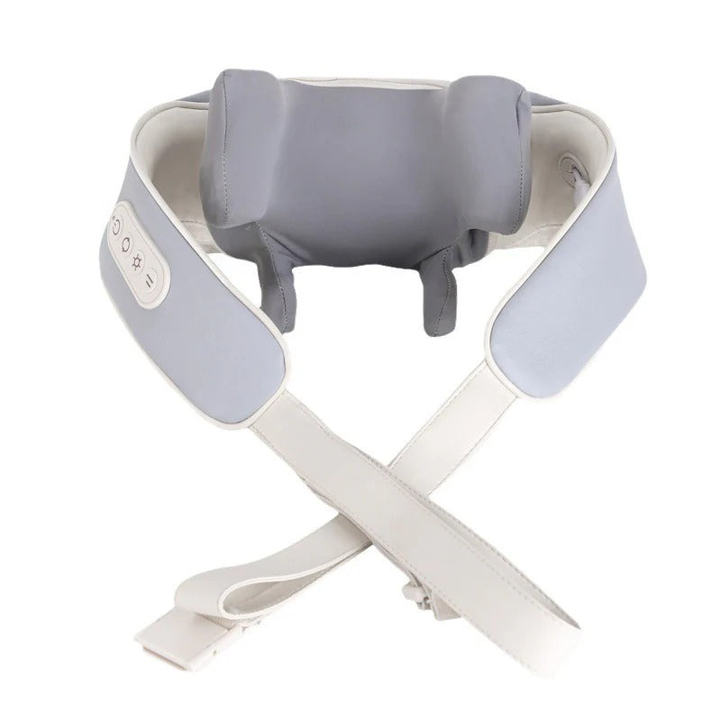 Wearable neck and shoulder massager