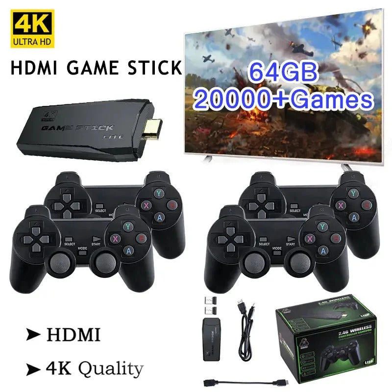 Plug-and-play wireless TV game console