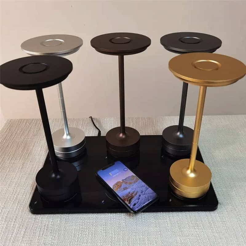 Rechargeable touch-control desk lamp