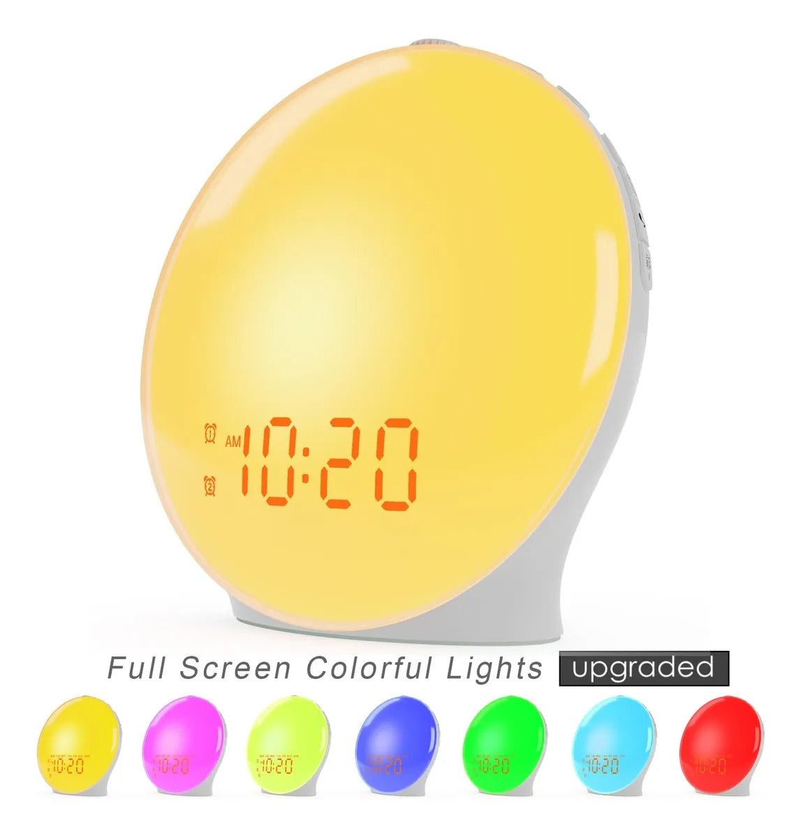 Gradual light-up alarm clock