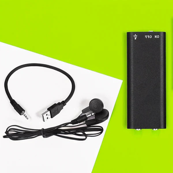 Compact Voice-Activated Audio Recorder