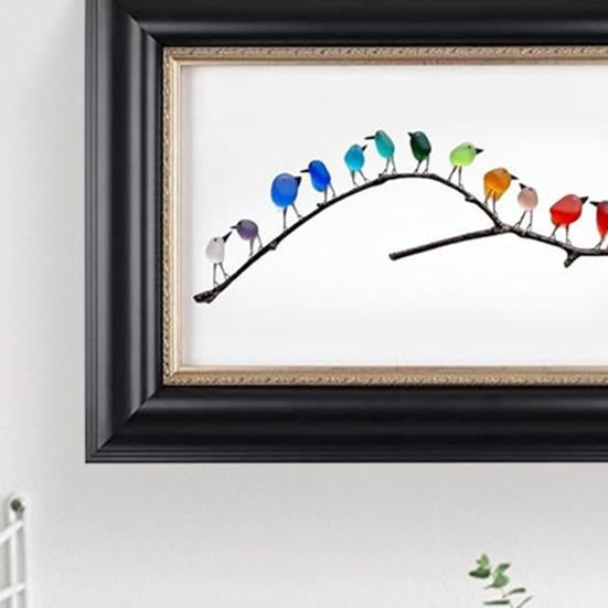 Framed Seashore-Inspired Artwork