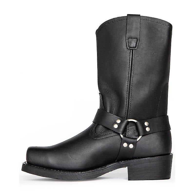 Men’s 11-Inch Black Harness Boots