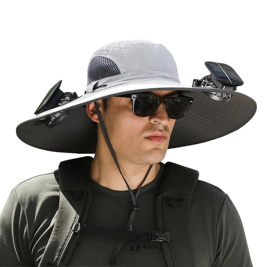 Sun Hat with Dual Fan Cooling